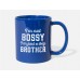 Bossy Big Brother Royal Blue Mugs